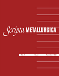 Go to journal home page - Scripta Metallurgica